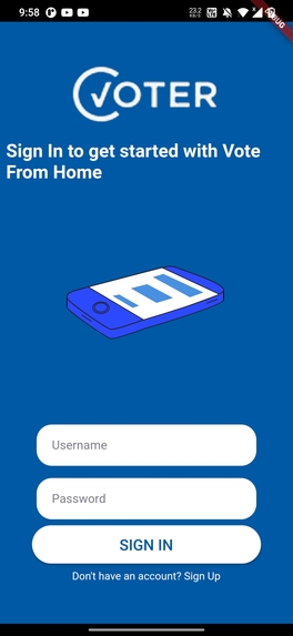 Vote from Home - Your Democratic right Modernized – screenshot 2