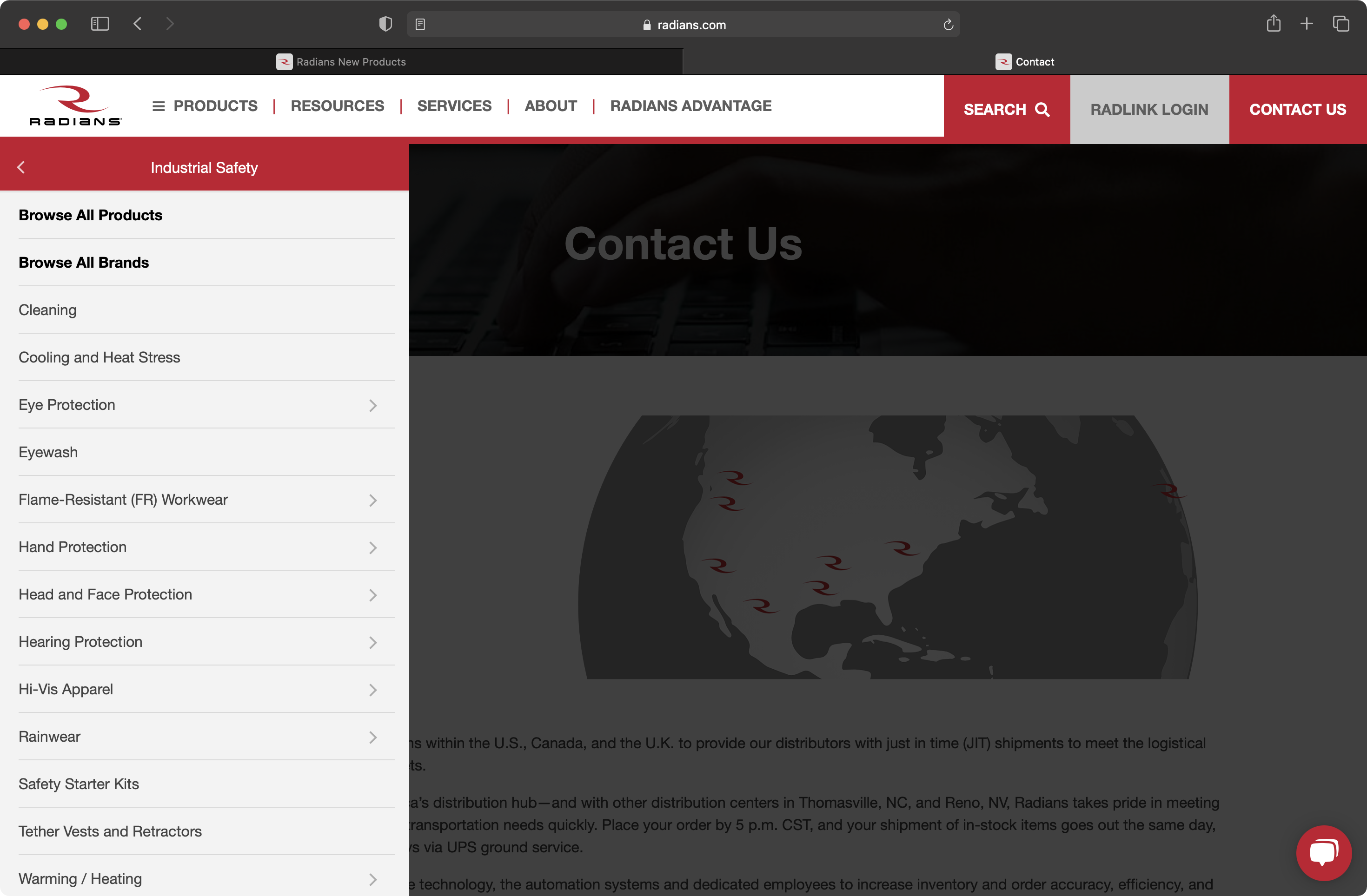 Radians Product Catalog Devpost
