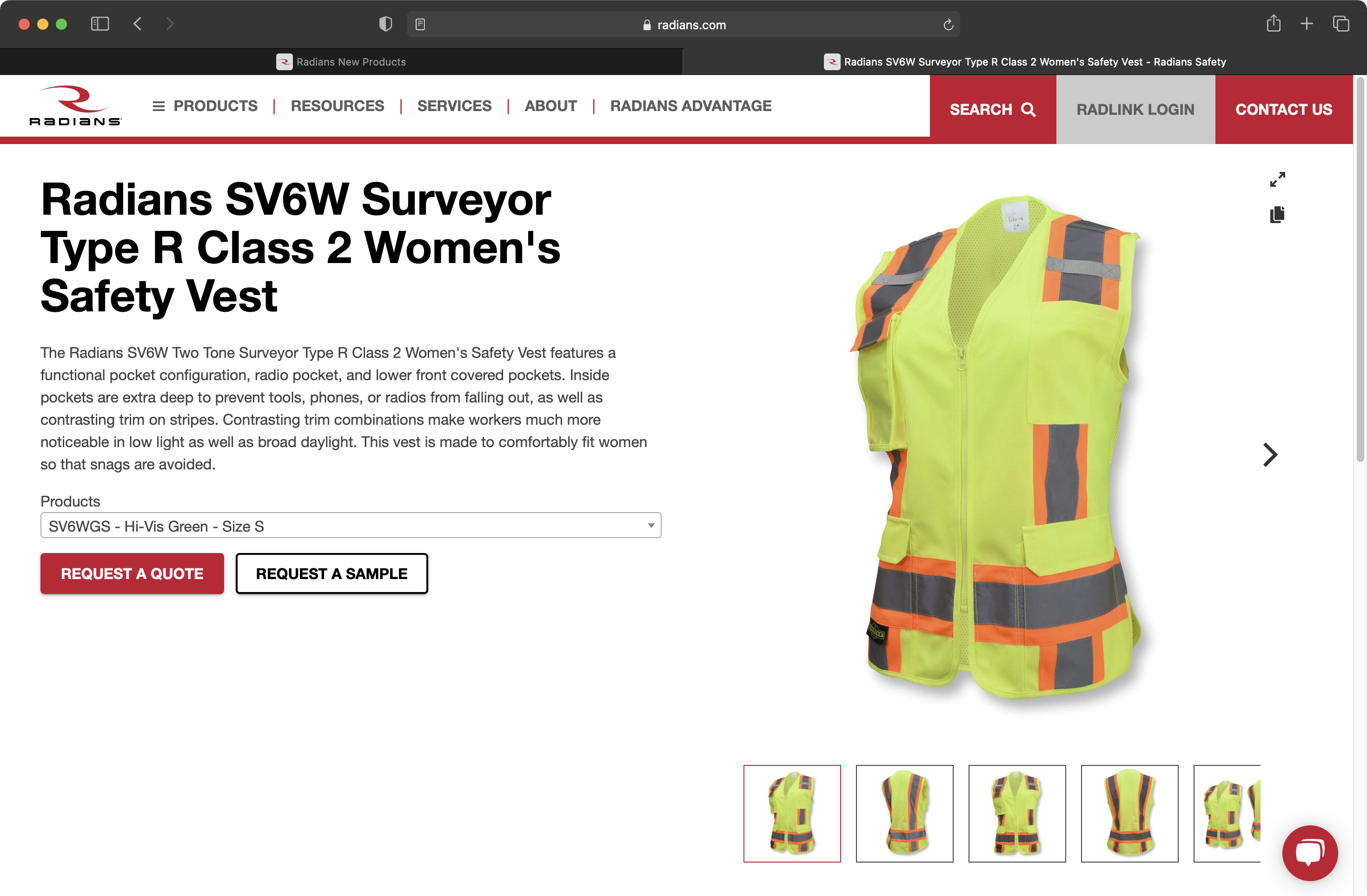 Radians Product Catalog Devpost