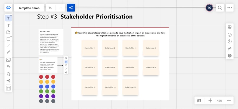 Stakeholder Template – screenshot 3