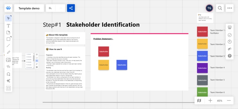 Stakeholder Template – screenshot 1