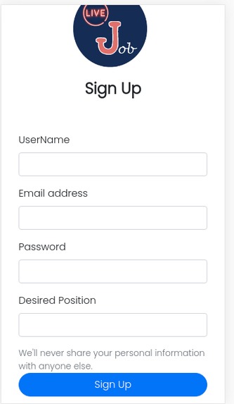 LiveJob – screenshot 1