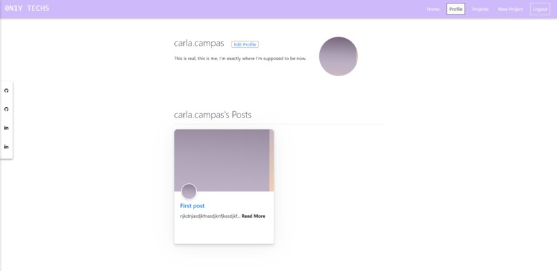 0N1Y TECH – screenshot 2