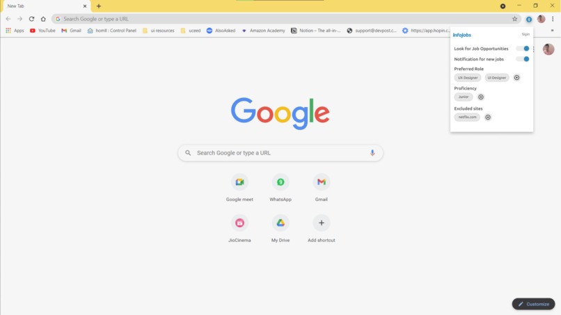 InfoJobs ChromeExtension – screenshot 2
