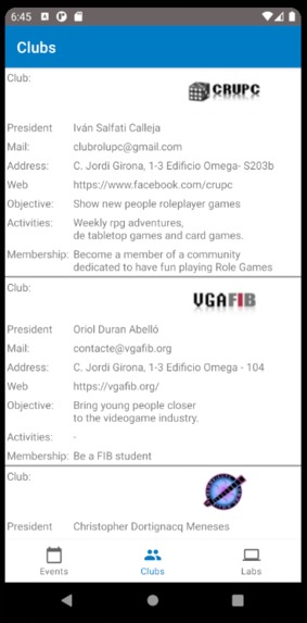 UPCLife – screenshot 2
