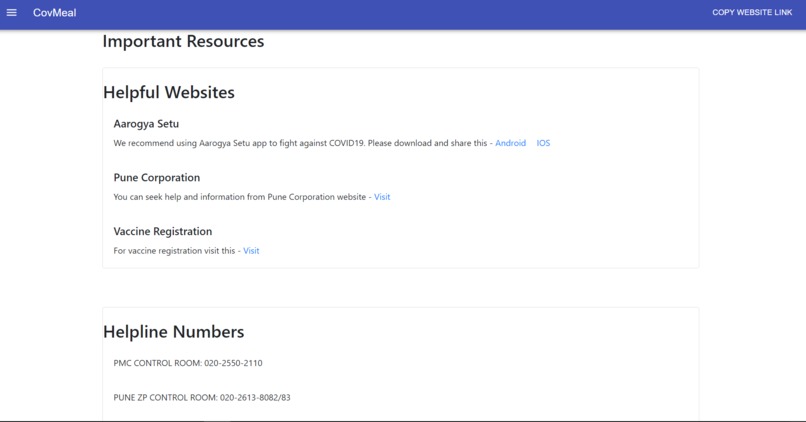 CovMeal – screenshot 3