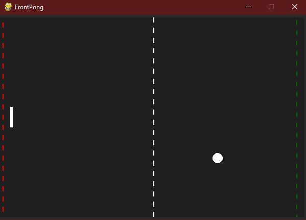 Reinforcement Learning for a PONG game – screenshot 1