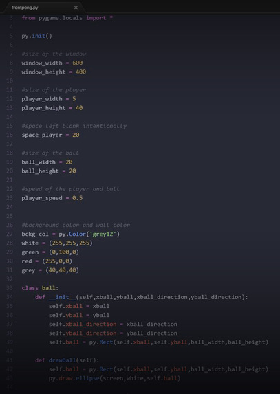 Reinforcement Learning for a PONG game – screenshot 3