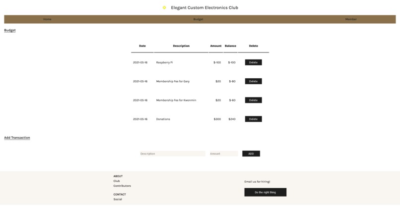 Club Ledger App – screenshot 2