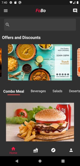 FoBo-The Food Booking App – screenshot 2
