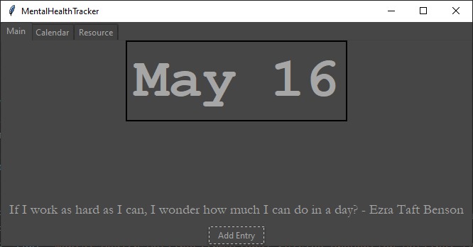 Mental Health Tracker – screenshot 1