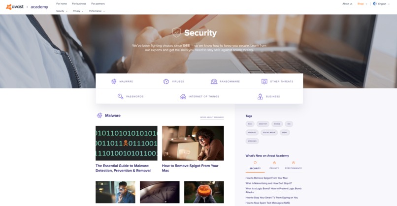 Avast Academy – screenshot 2