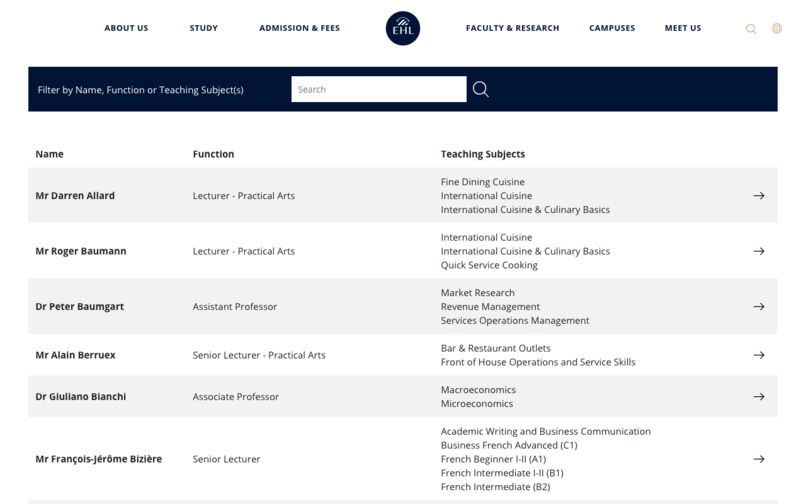 HubSpot Websites System for École hôtelière de Lausanne – screenshot 1
