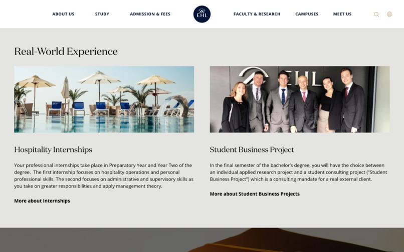HubSpot Websites System for École hôtelière de Lausanne – screenshot 8
