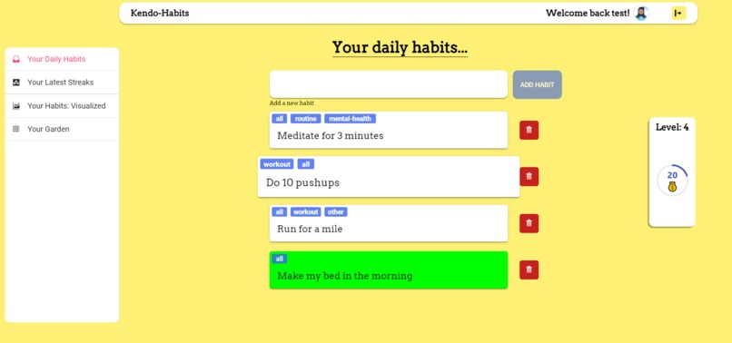 Kendo Habits – screenshot 3