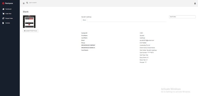 realspacemedia Booking system  – screenshot 2