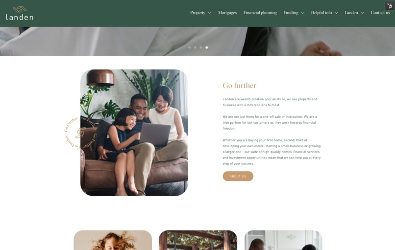 Landen Property  - CRM Strategy & Website Development – screenshot 1