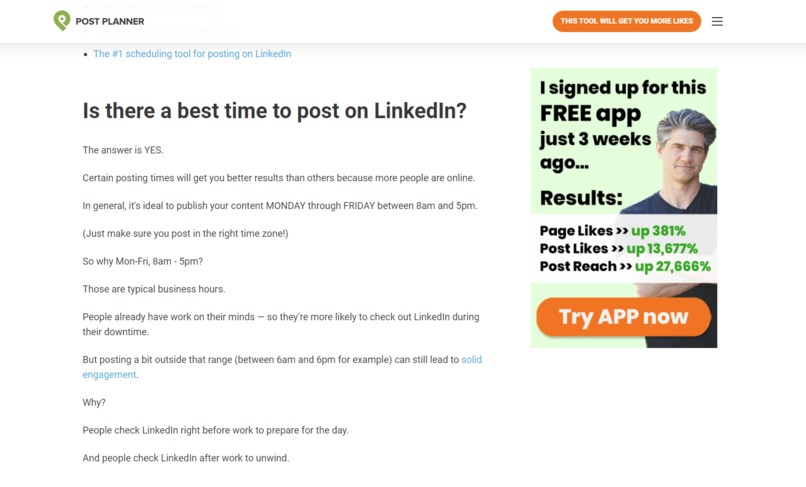 Post Planner Dynamic CTAs on Blog Posts – screenshot 2