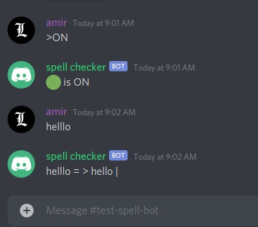 spell chacker bot – screenshot 3