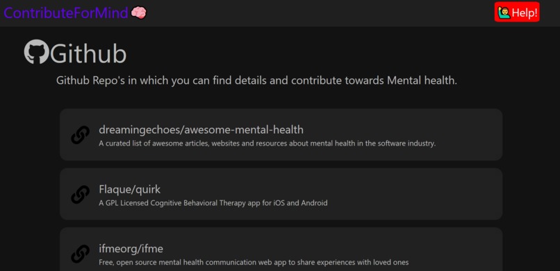 ContributeForMind – screenshot 2