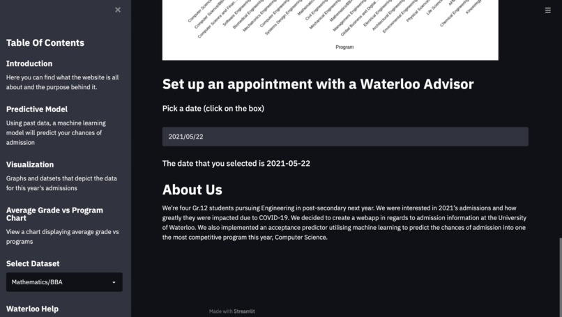 UWaterloo Admissions WebApp – screenshot 3