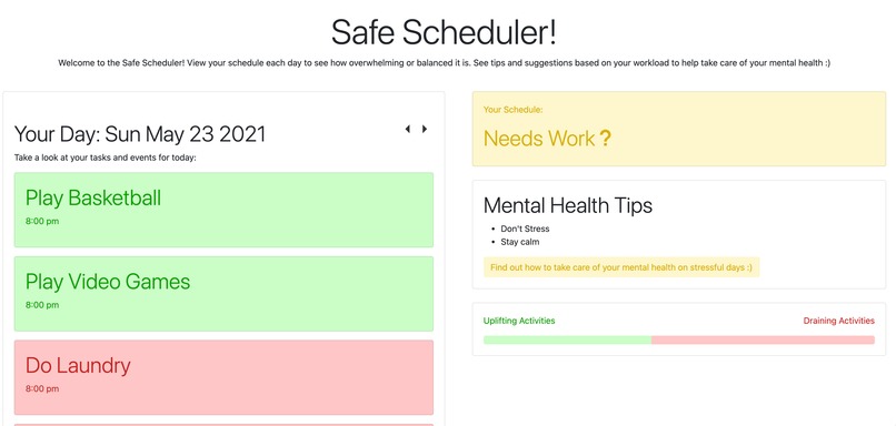 Safe Scheduler – screenshot 2