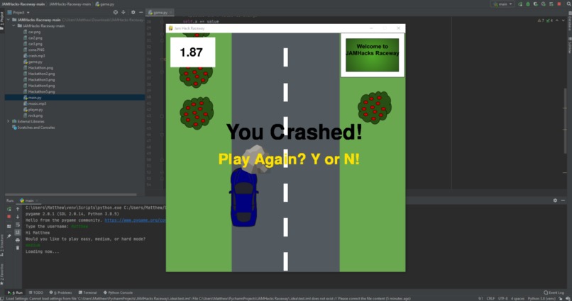 JAMHacks Raceway – screenshot 1