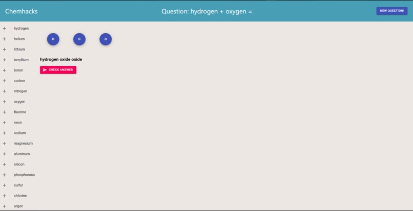 Chemhacks – screenshot 1