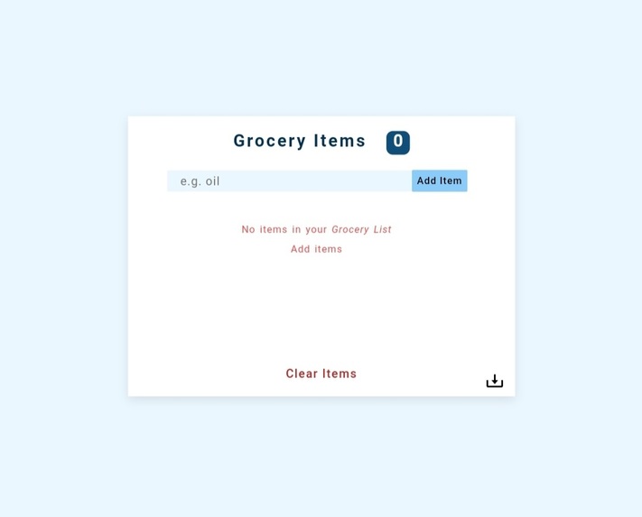 Grocery App – screenshot 2