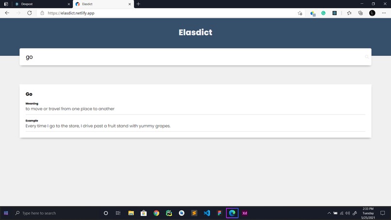 Elasdict – screenshot 1