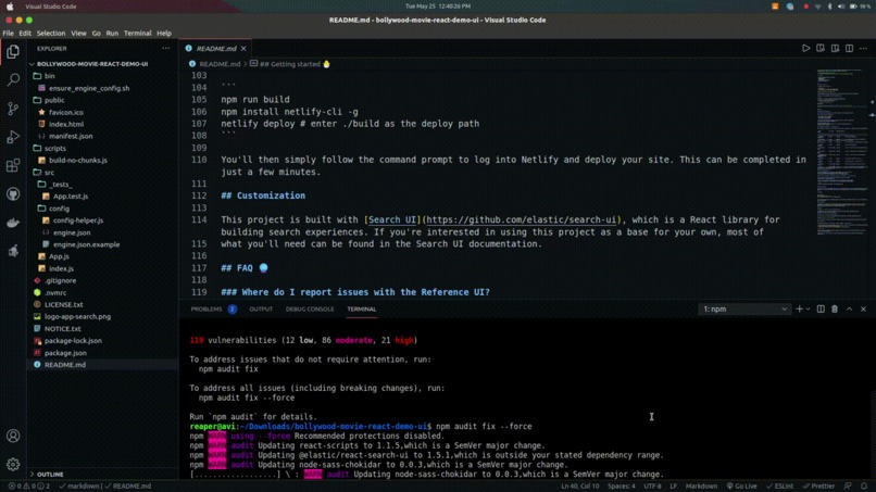 Movies - Elastic Search – screenshot 1