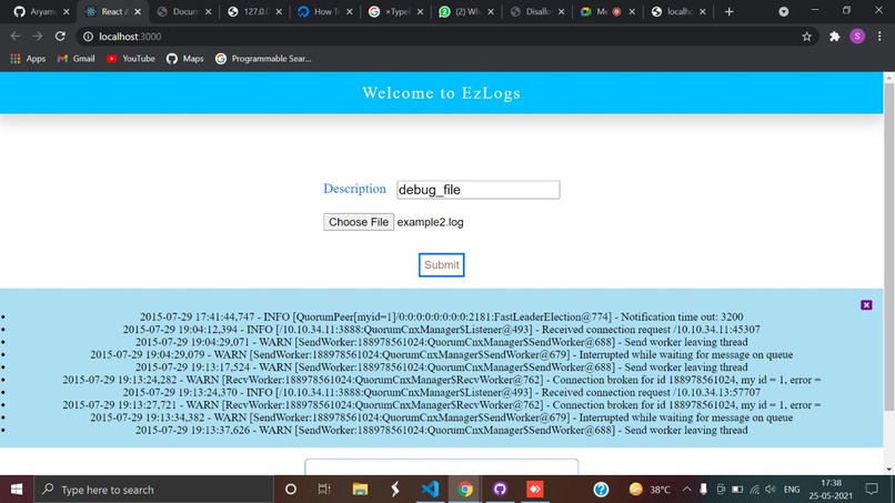 EzLogs – screenshot 4