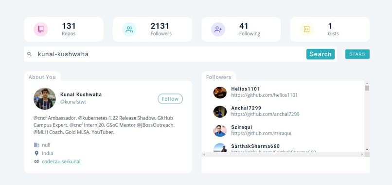 Github Explorer – screenshot 5
