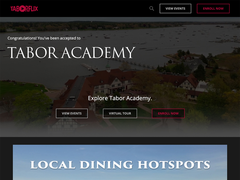 Video Content Microsite - Tabor Academy – screenshot 6