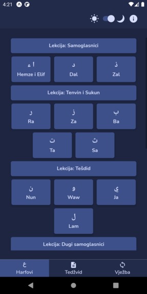 Moja Sufara - Arabic letters and tajweed for non-arabs – screenshot 2