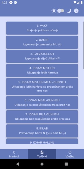 Moja Sufara - Arabic letters and tajweed for non-arabs – screenshot 6