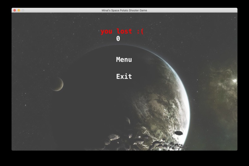 Minal's Space Potato Shooter Game – screenshot 5