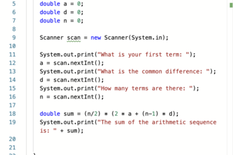 Arithmetic Sequence Sum Education Hack!
