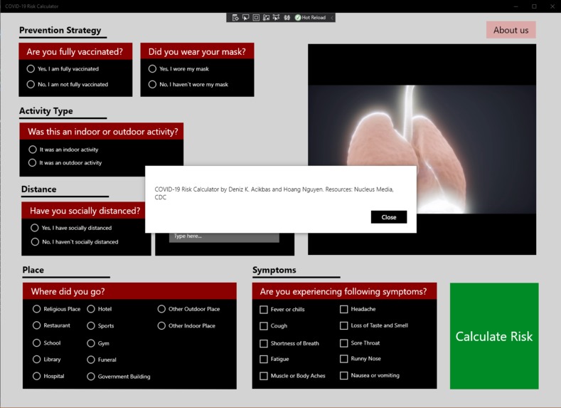 COVID-19 Risk Calculator – screenshot 4