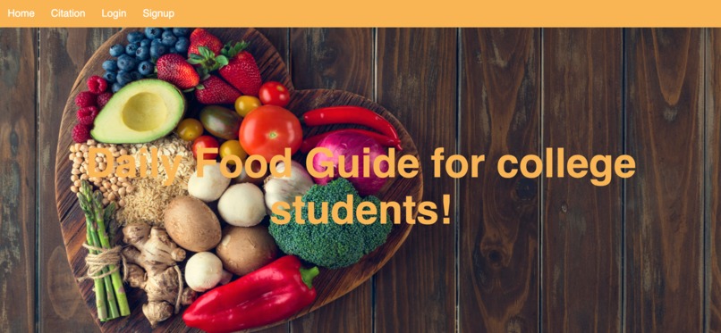 DailyFoodGuide – screenshot 1