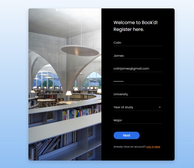 Book'd – screenshot 1