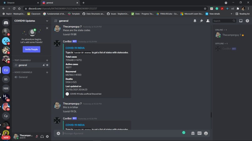 CoviBot – screenshot 3