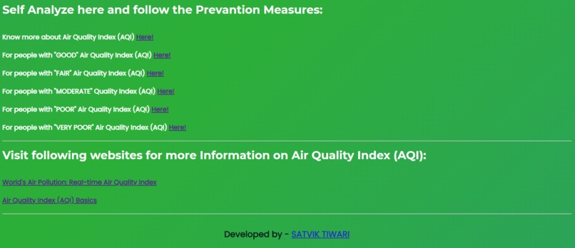 Air Quality Tracker – screenshot 3