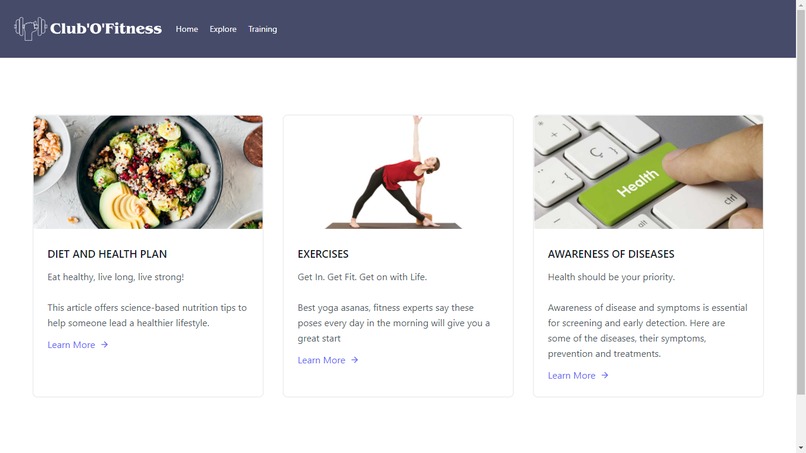 CLUB OF FITNESS – screenshot 2