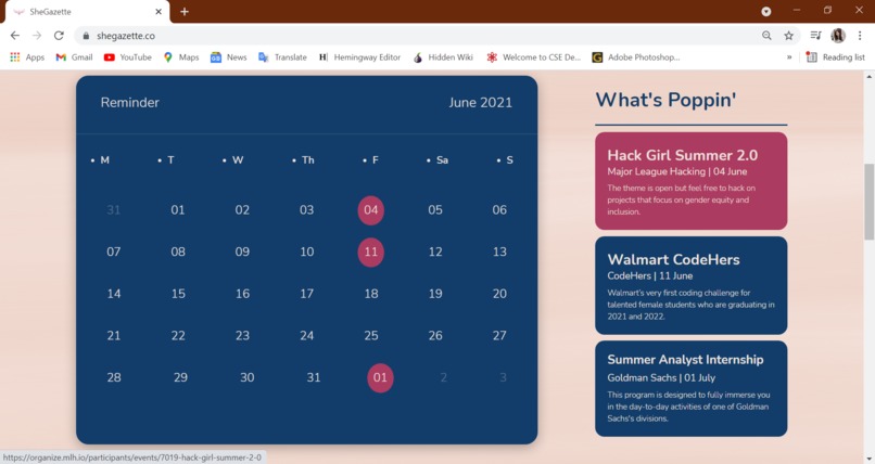 She Gazette – screenshot 2