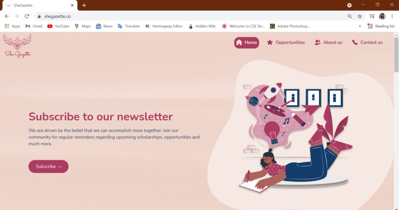 She Gazette – screenshot 1