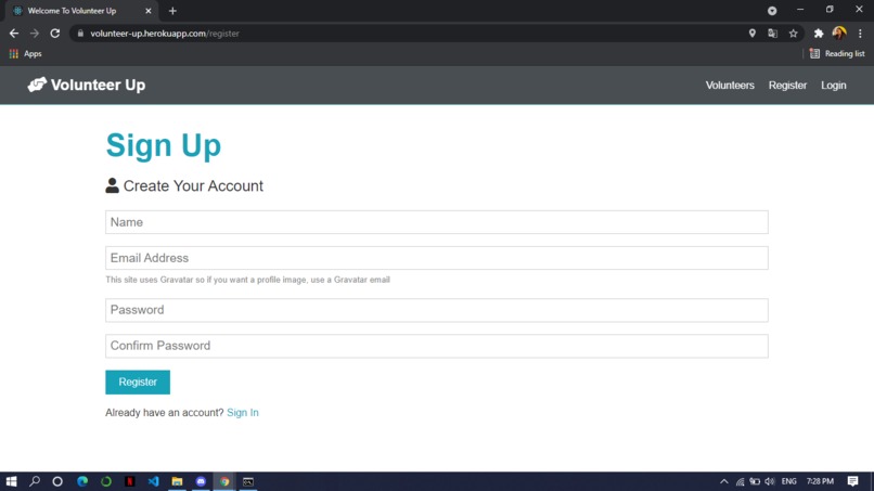 VolunteerUp – screenshot 4