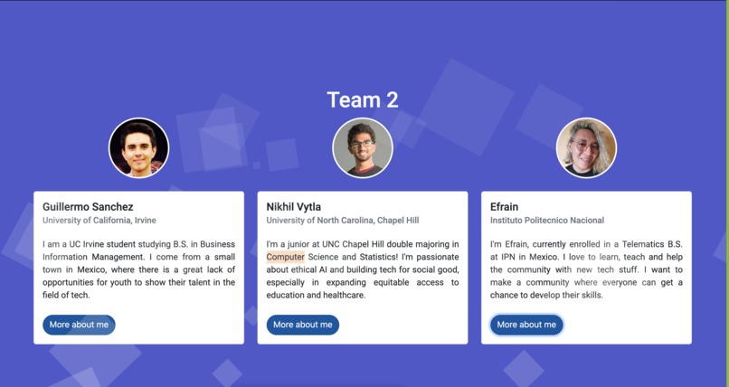 Pod 3.3.1, Team 2 Portfolio – screenshot 1