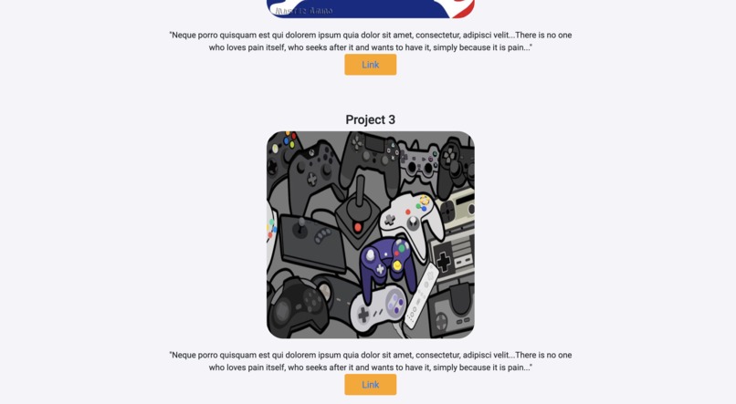 Personal Portfolio  – screenshot 2