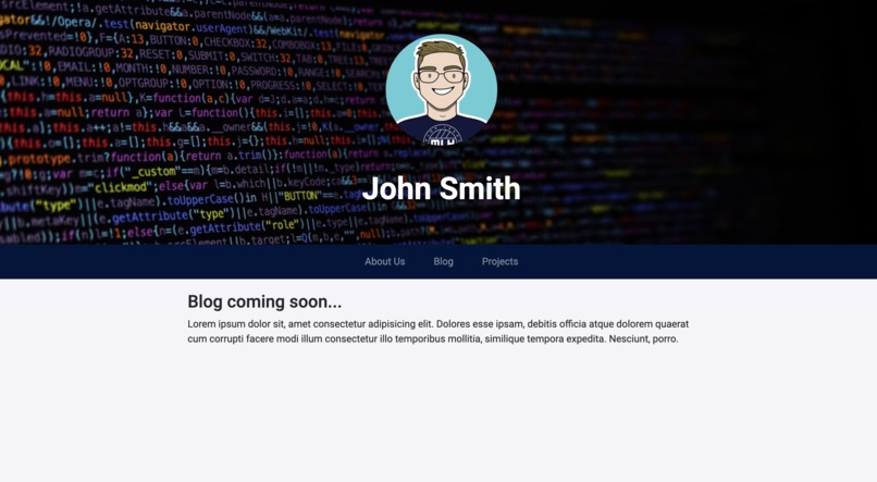 Personal Portfolio  – screenshot 4